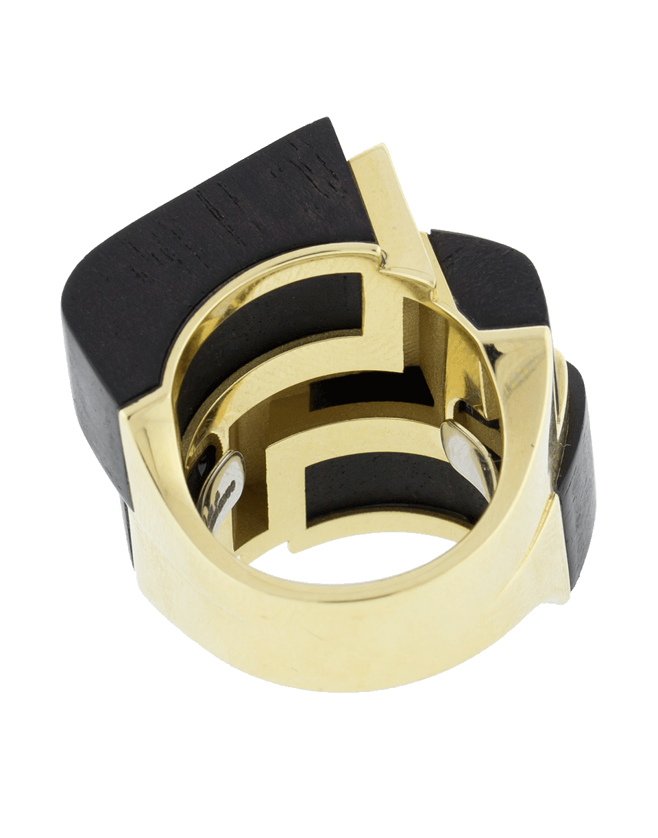 DAVID WEBB-Ski Slope Ring-YELLOW GOLD