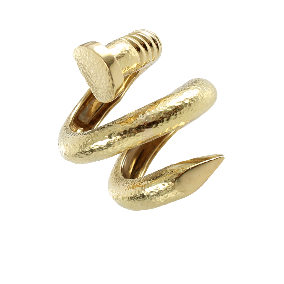 DAVID WEBB-Spiral Nail Ring-YLW GOLD