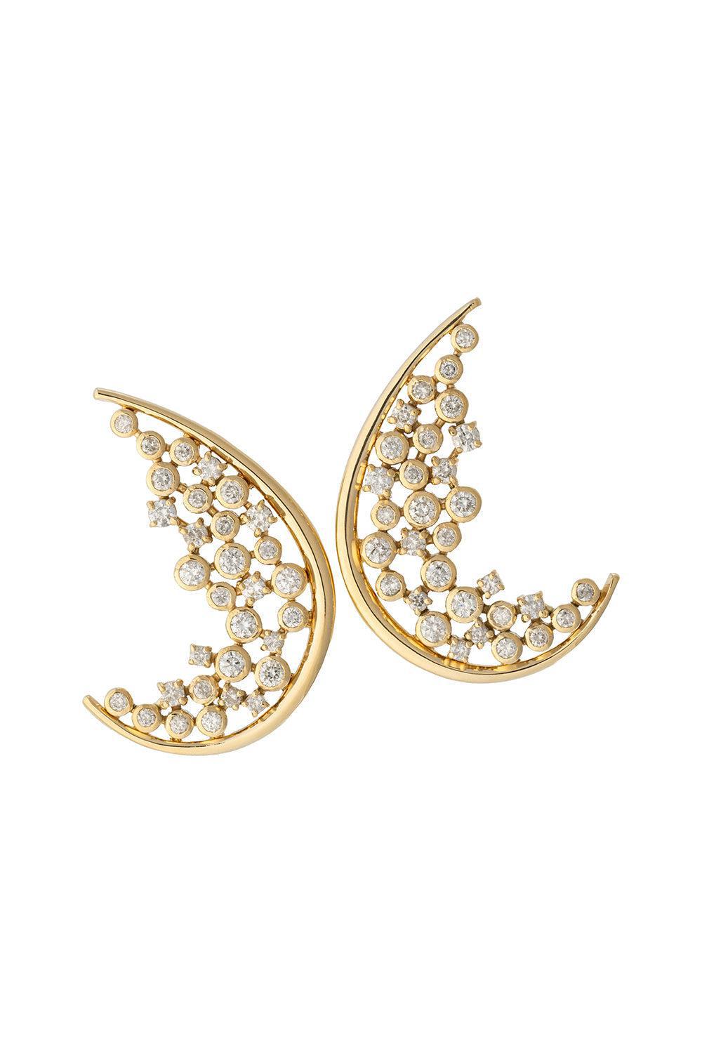 Diamond Earrings-YELLOW GOLD-JEWELRYFINE JEWELEARRING-DENISE CASSOU