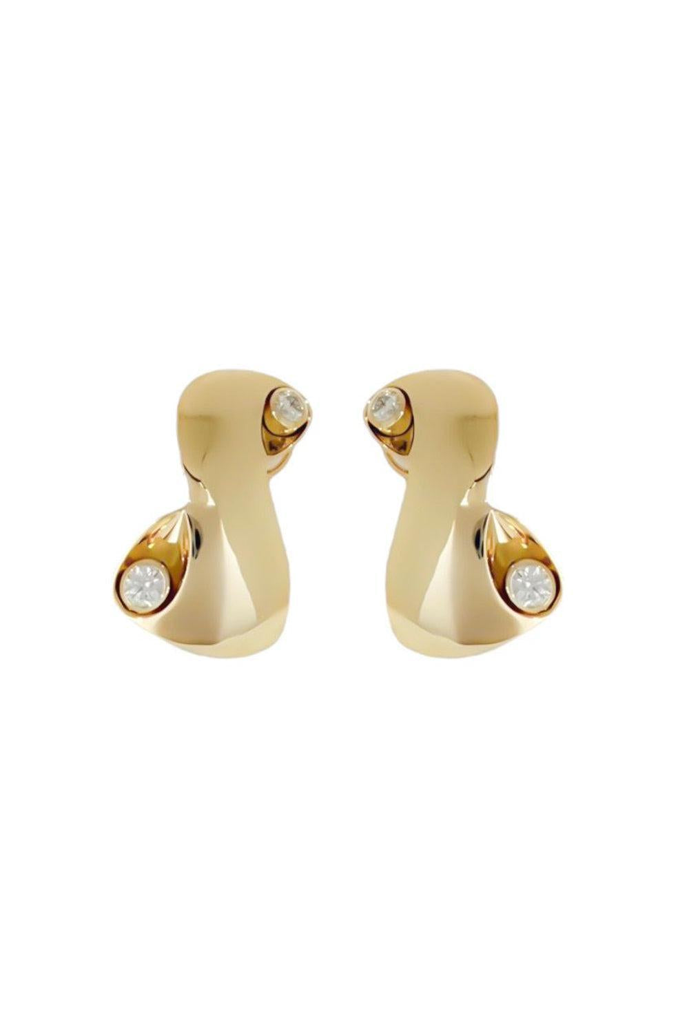 Infinity Diamond Earrings-YELLOW GOLD-JEWELRYFINE JEWELEARRING-DENISE CASSOU