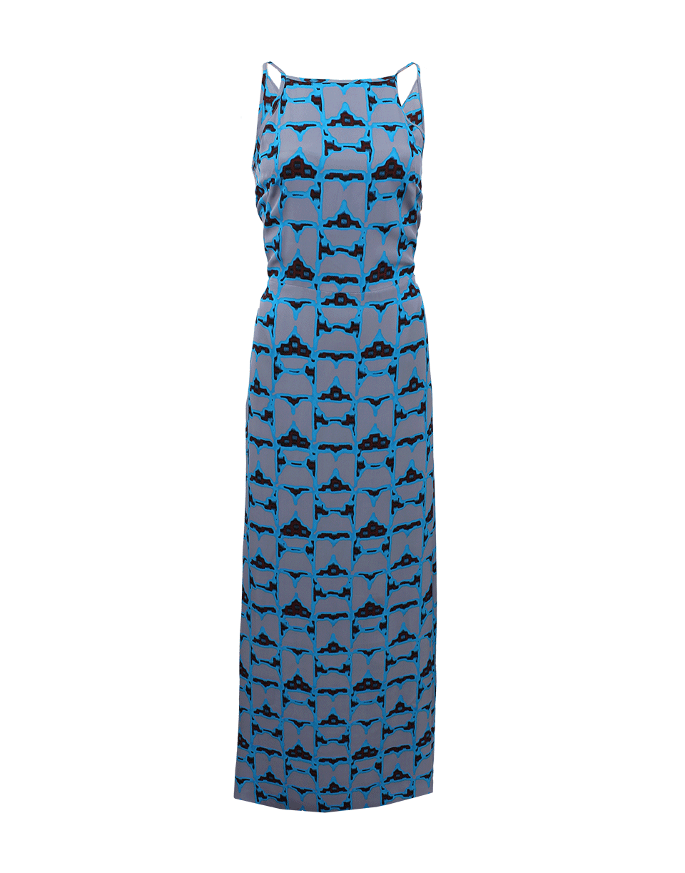 DEREK LAM 10 CROSBY-Sleeveless Print Maxi Dress-