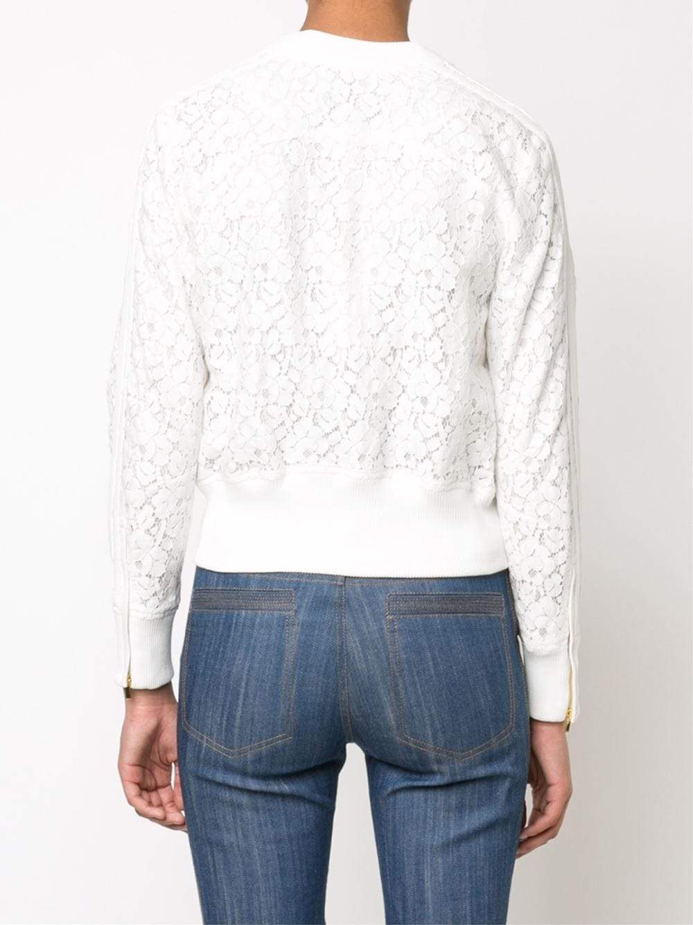 DEREK LAM 10 CROSBY-Lace Bomber Jacket-
