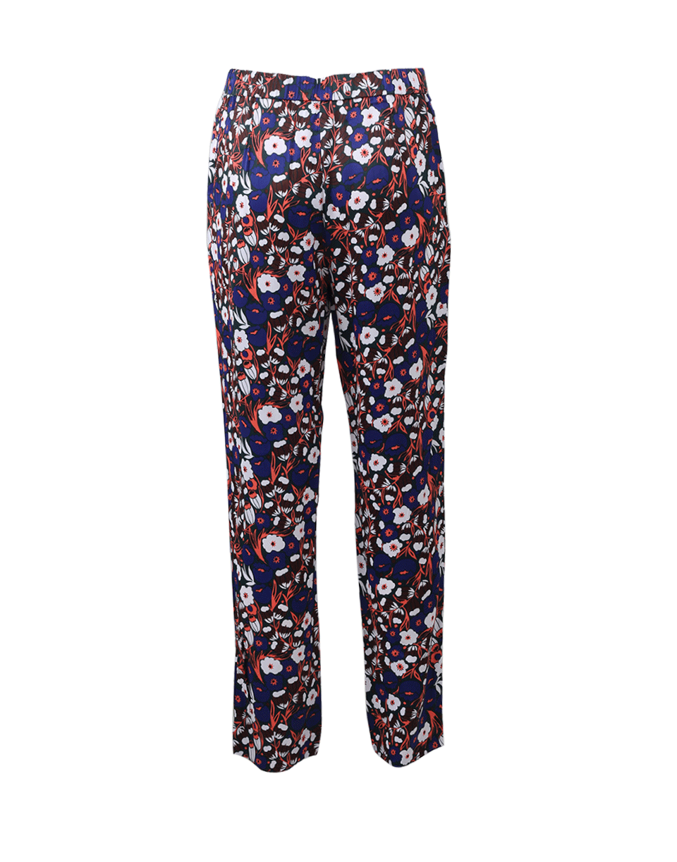 DEREK LAM 10 CROSBY-Poppy Print Trouser-