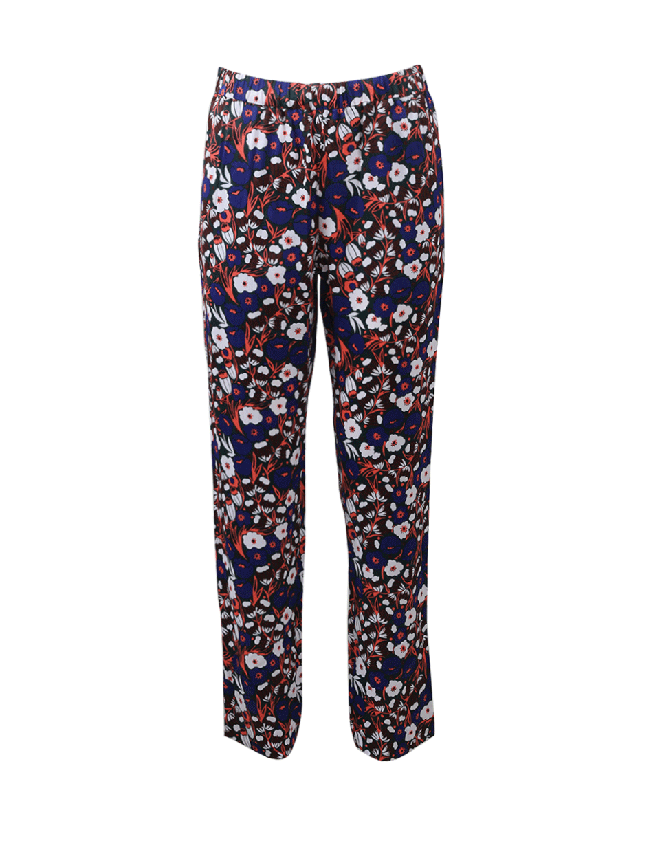 DEREK LAM 10 CROSBY-Poppy Print Trouser-