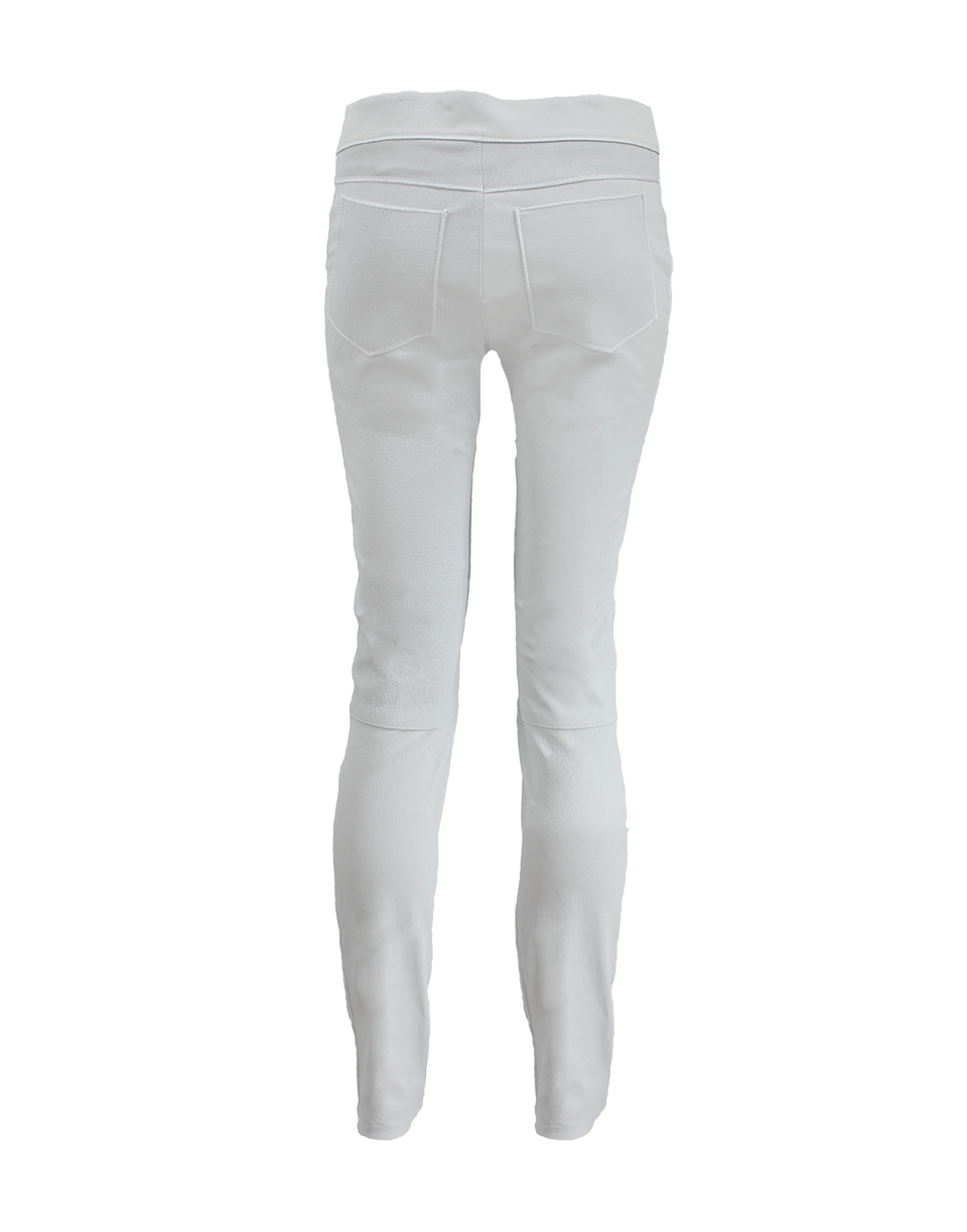DEREK LAM 10 CROSBY-Leather Skinny Pant-