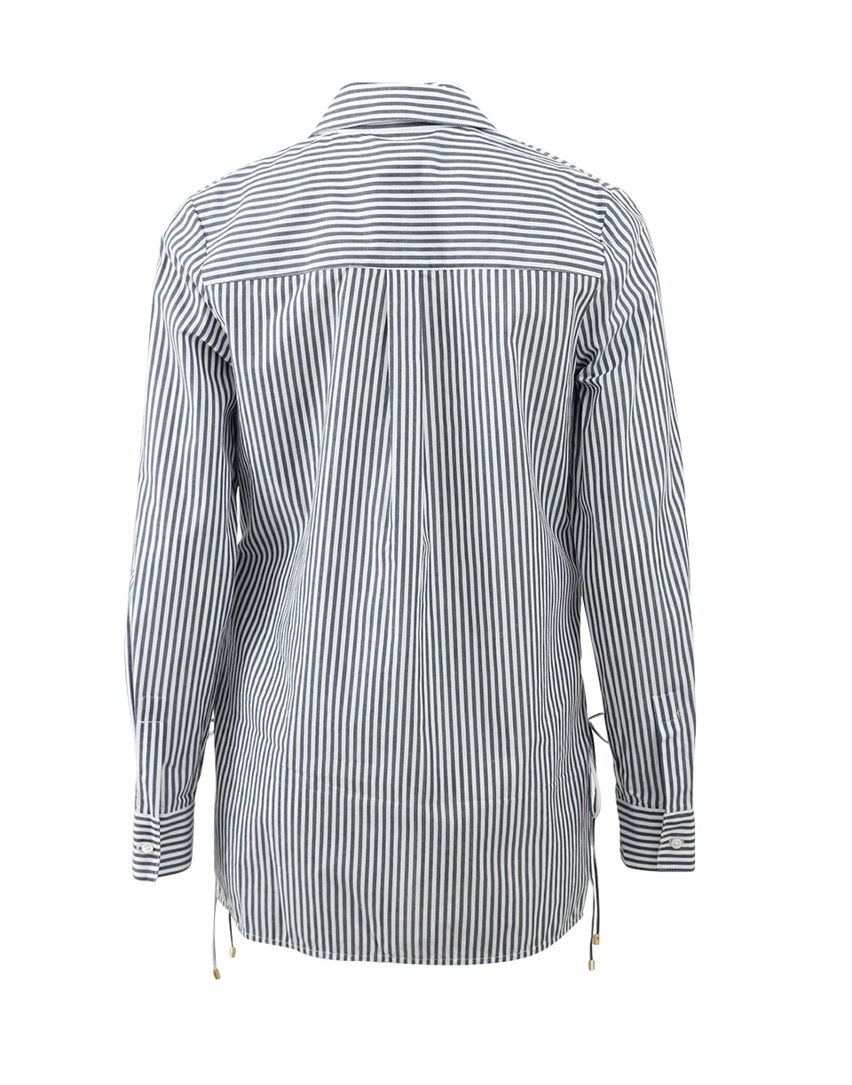 DEREK LAM 10 CROSBY-Button Down Side Lace Shirt-