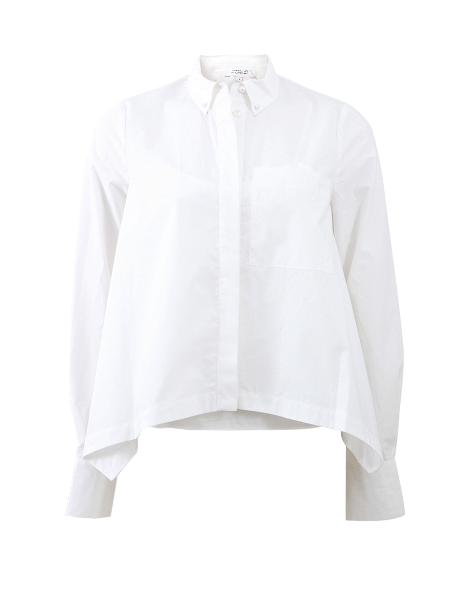 DEREK LAM 10 CROSBY-Layered Long Sleeve Shirt-