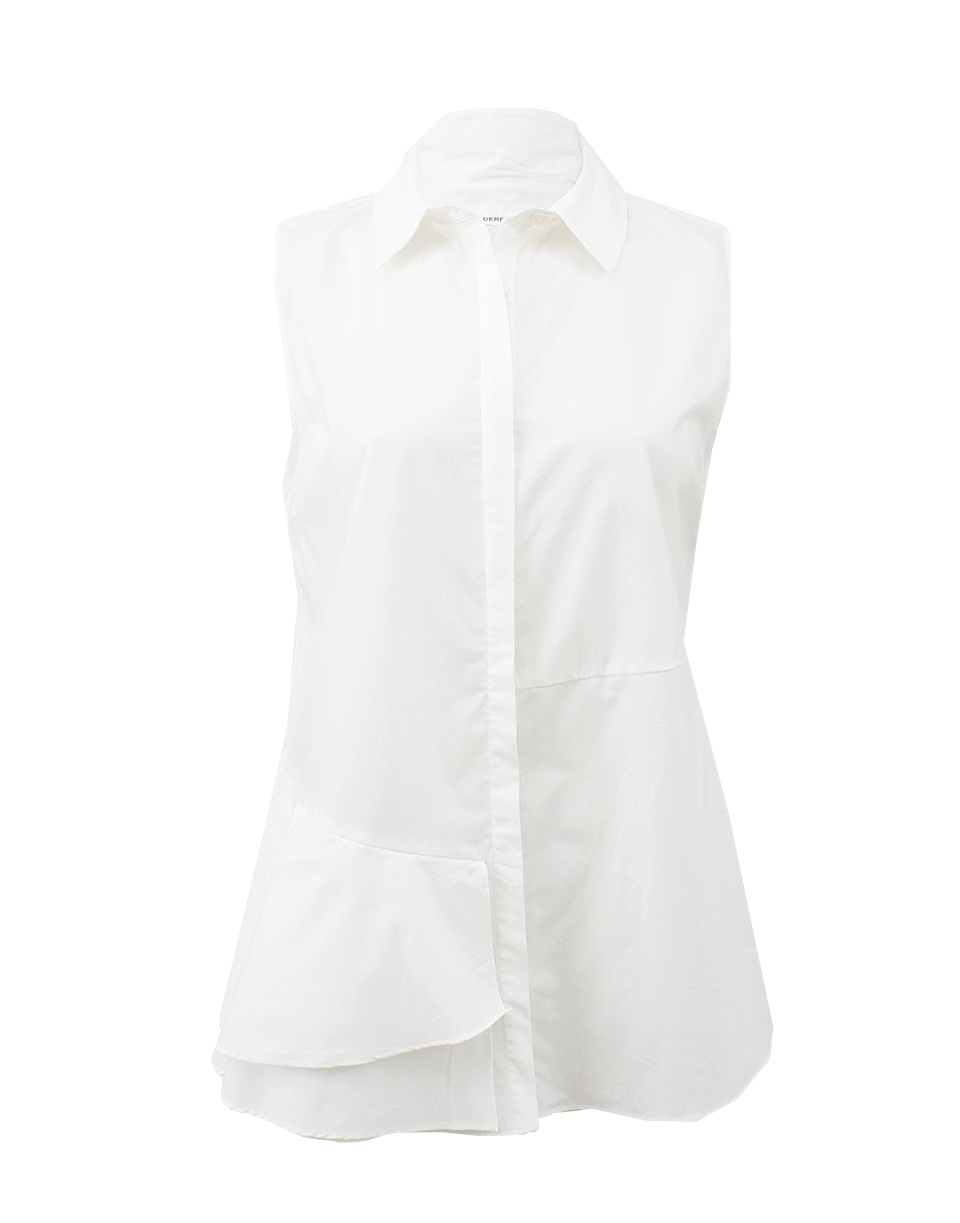 DEREK LAM 10 CROSBY-Button Down Shirt With Side Ruffle-
