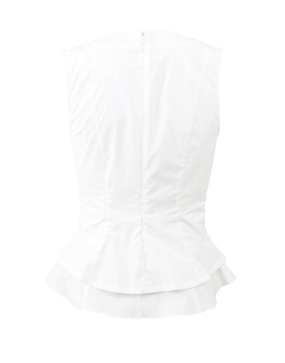 DEREK LAM 10 CROSBY-Peplum V-Neck Top-