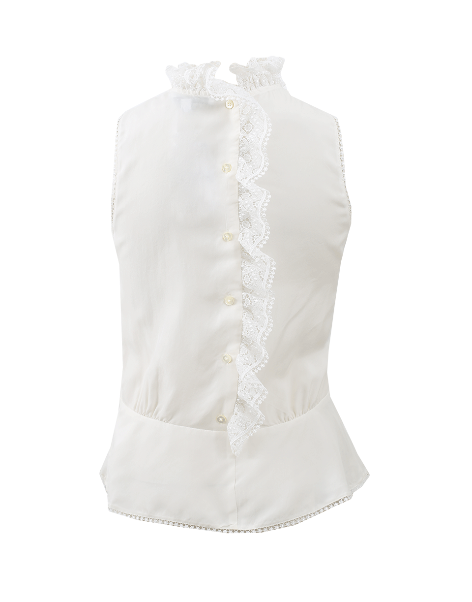 DEREK LAM 10 CROSBY-Pintuck Peplum Top-