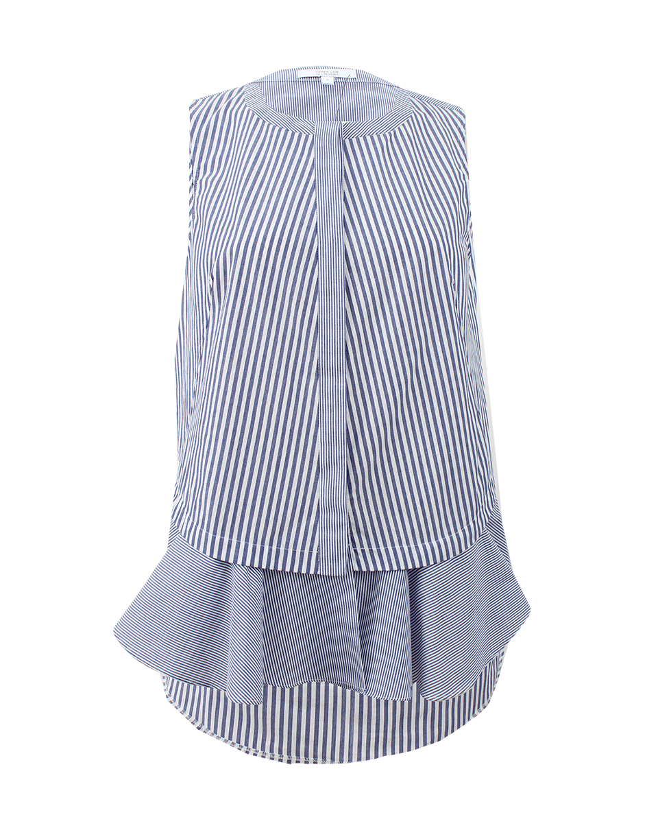 DEREK LAM 10 CROSBY-Ruffle Front Top-