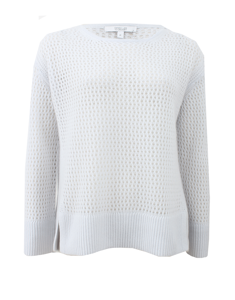 DEREK LAM 10 CROSBY-Honeycomb Cashmere Crew-