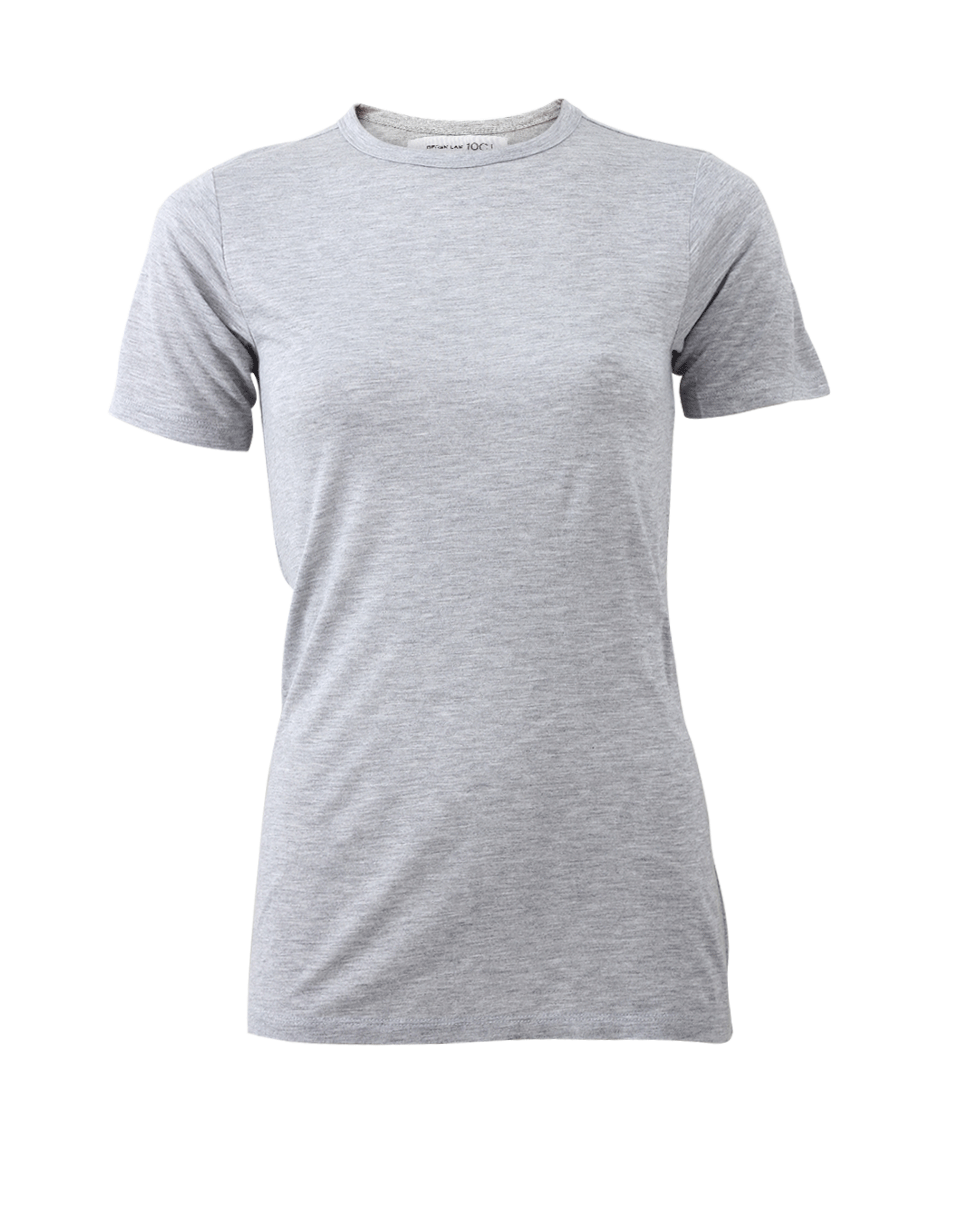 DEREK LAM 10 CROSBY-Ruched Back Crewneck Tee-