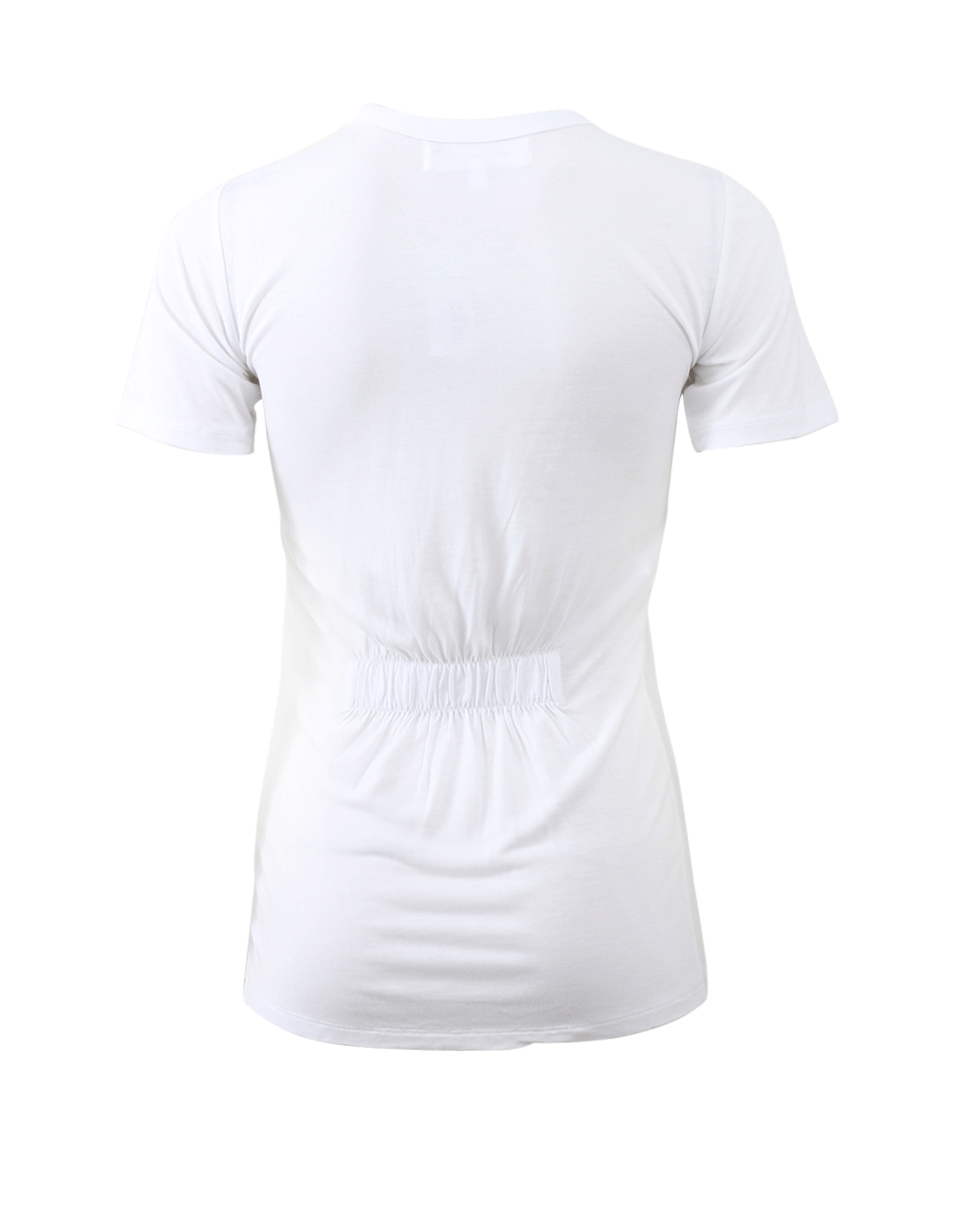 DEREK LAM 10 CROSBY-Ruched Back Crewneck Tee-