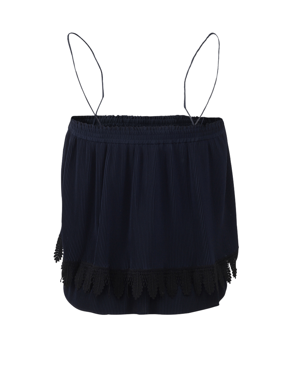 DEREK LAM 10 CROSBY-Pleated Camisole Tank-