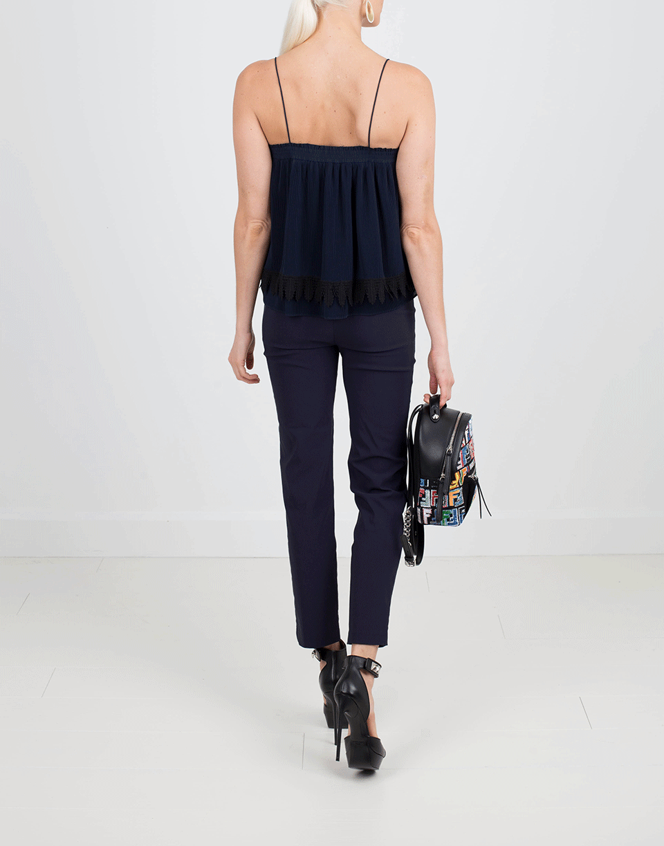 DEREK LAM 10 CROSBY-Pleated Camisole Tank-