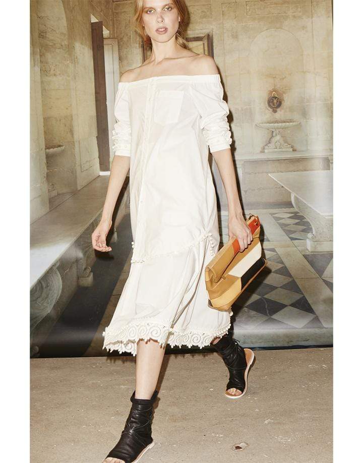 DEREK LAM 10 CROSBY-Off The Shoulder Tunic-
