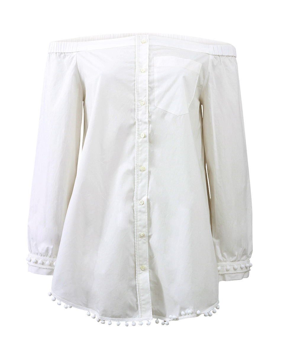 DEREK LAM 10 CROSBY-Off The Shoulder Tunic-