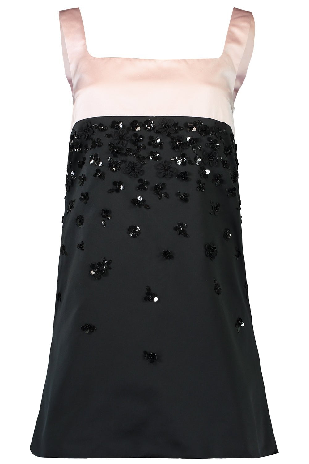 DES PHEMMES-Colorblock Sequin Mini Dress-