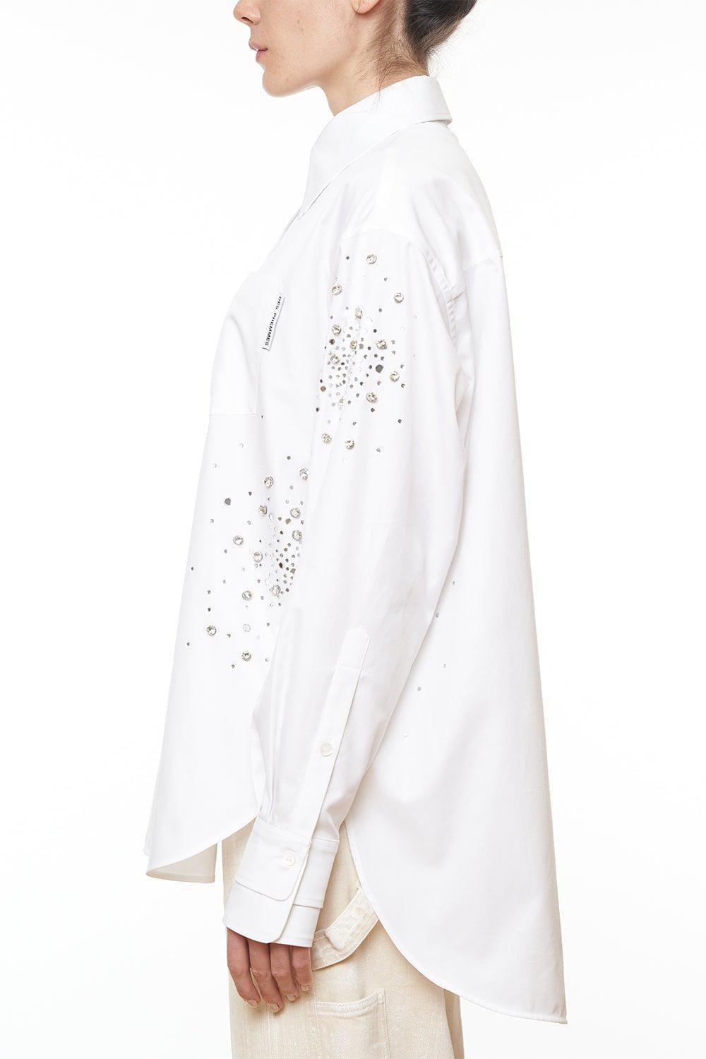 DES PHEMMES-Oversized Button Up Shirt-