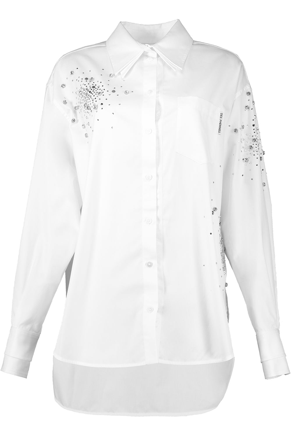 DES PHEMMES-Oversized Button Up Shirt-