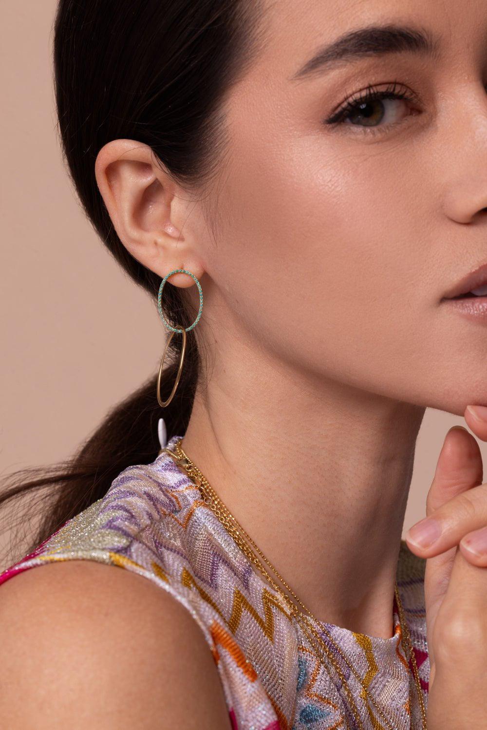 DEVON WOODHILL-Oh! Supreme Earrings-YELLOW GOLD