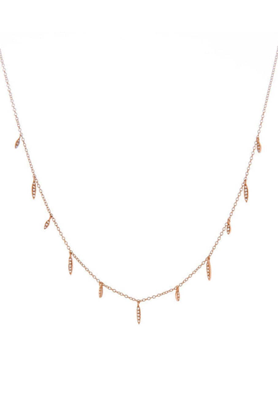 DEVON WOODHILL-Eleven Wishes Diamond Necklace - Rose Gold-ROSE GOLD