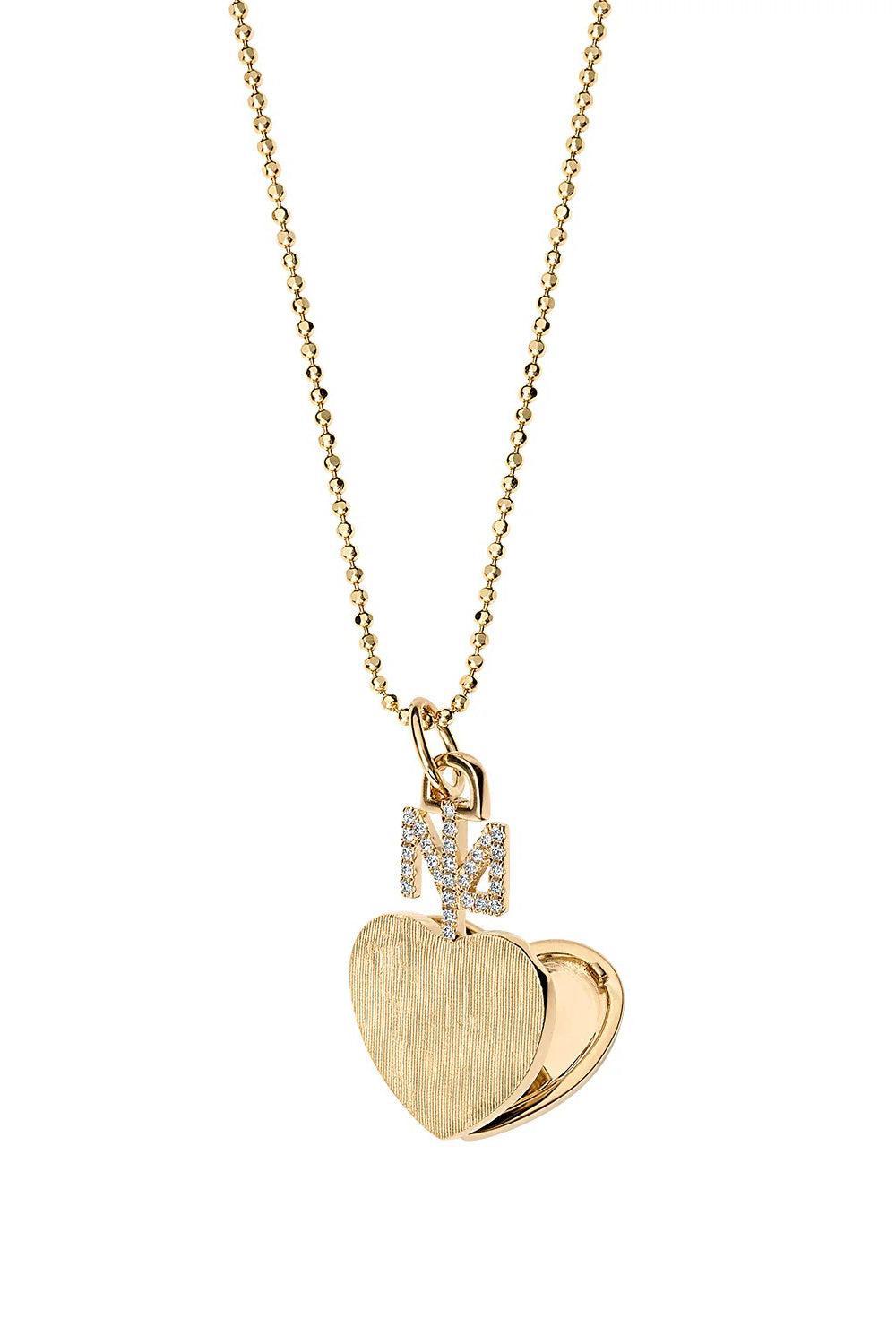 Small Queen of Hearts Locket Necklace-YELLOW GOLD-16-JEWELRYFINE JEWELNECKLACE O-DEVON WOODHILL