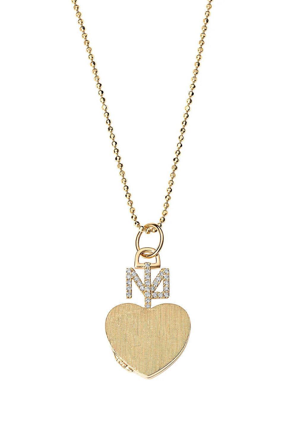 Small Queen of Hearts Locket Necklace-YELLOW GOLD-16-JEWELRYFINE JEWELNECKLACE O-DEVON WOODHILL