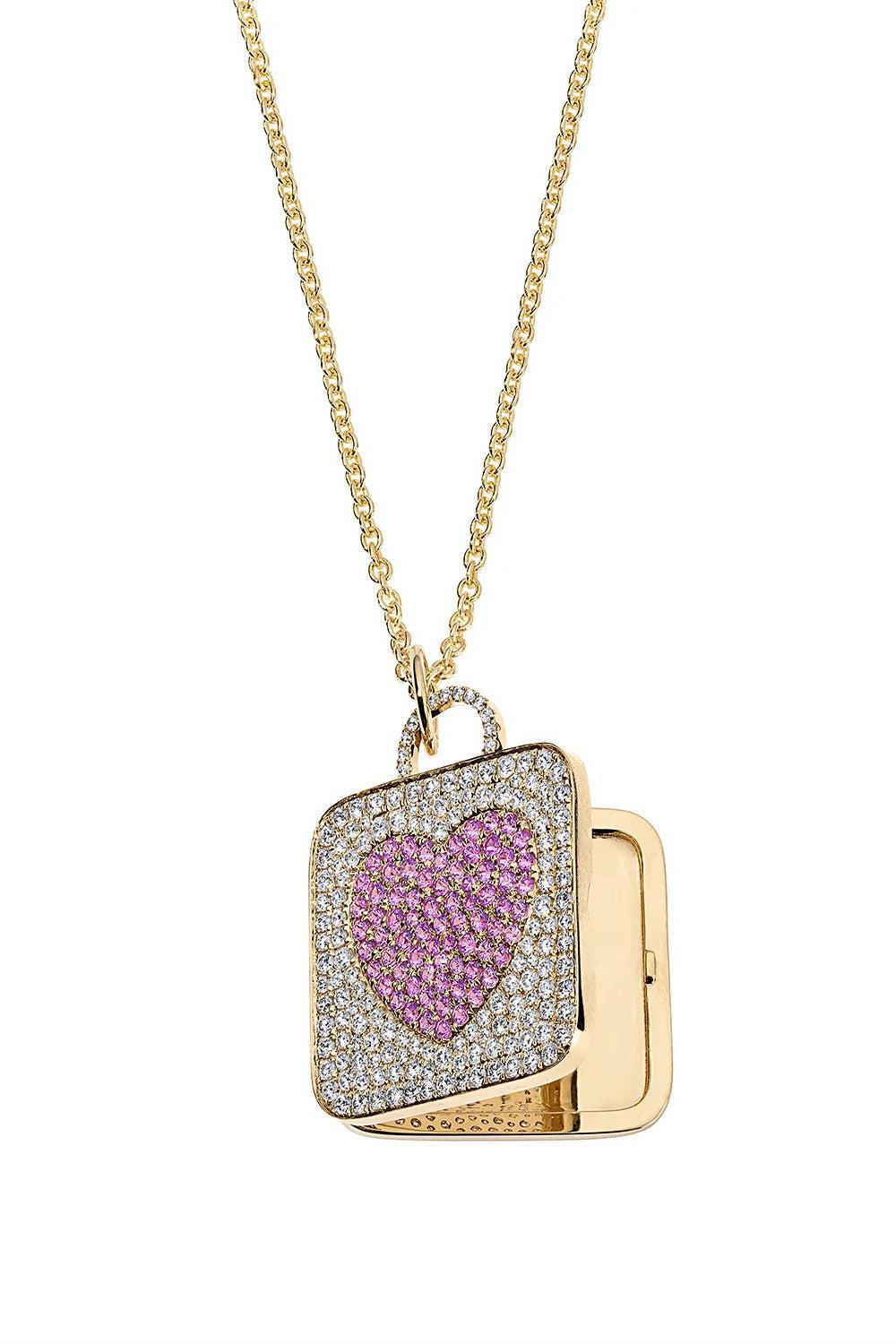 Sweet Dreams Locket Necklace-YELLOW GOLD-16-JEWELRYFINE JEWELNECKLACE O-DEVON WOODHILL