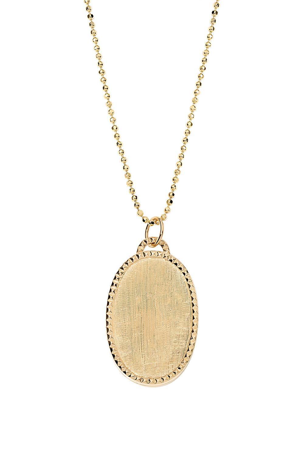 Oval Stud Locket Necklace-YELLOW GOLD-20-JEWELRYFINE JEWELNECKLACE O-DEVON WOODHILL
