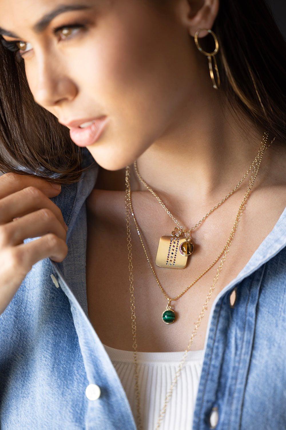 DEVON WOODHILL-Large Capri Pillow Locket-YELLOW GOLD