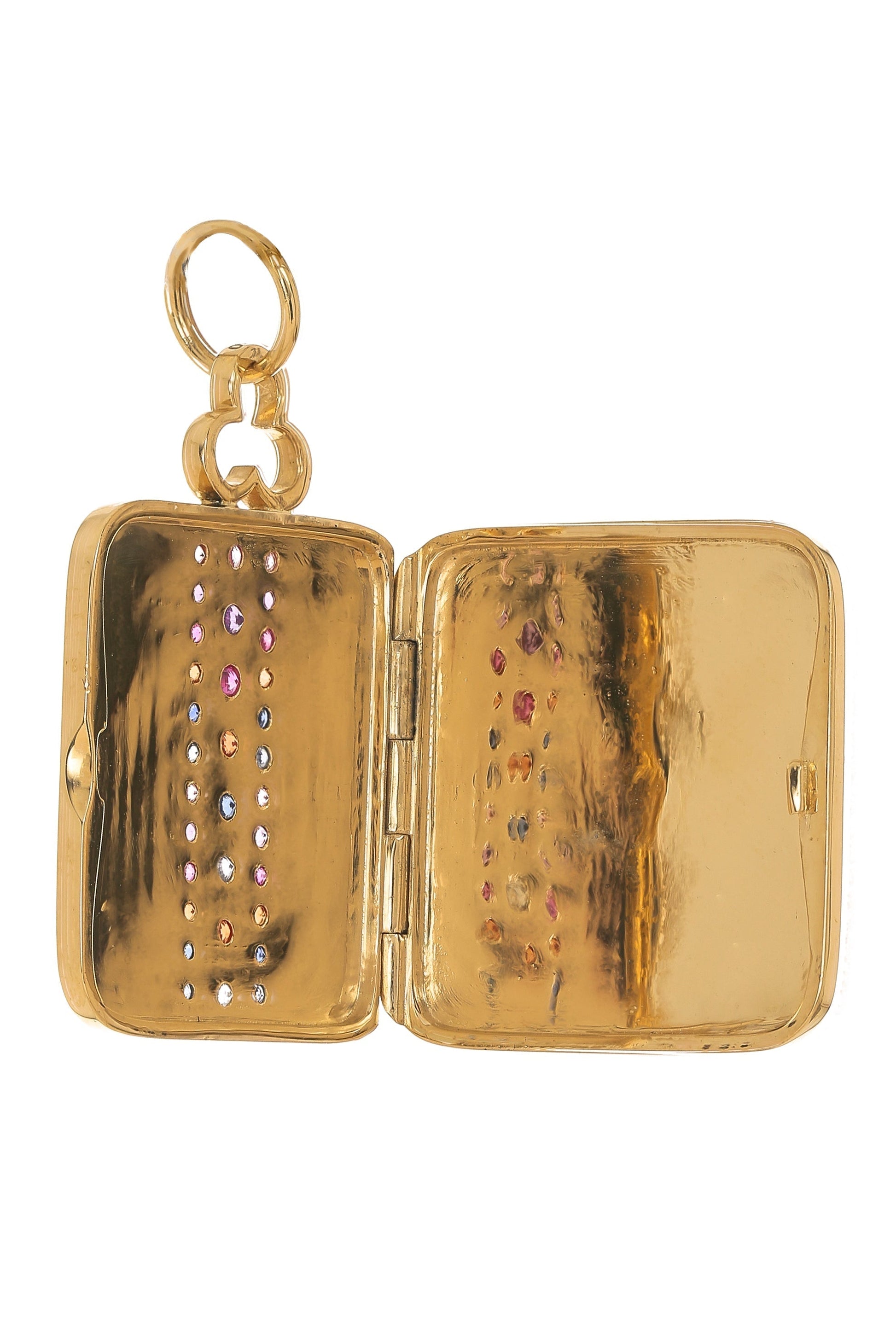 DEVON WOODHILL-Large Capri Pillow Locket-YELLOW GOLD