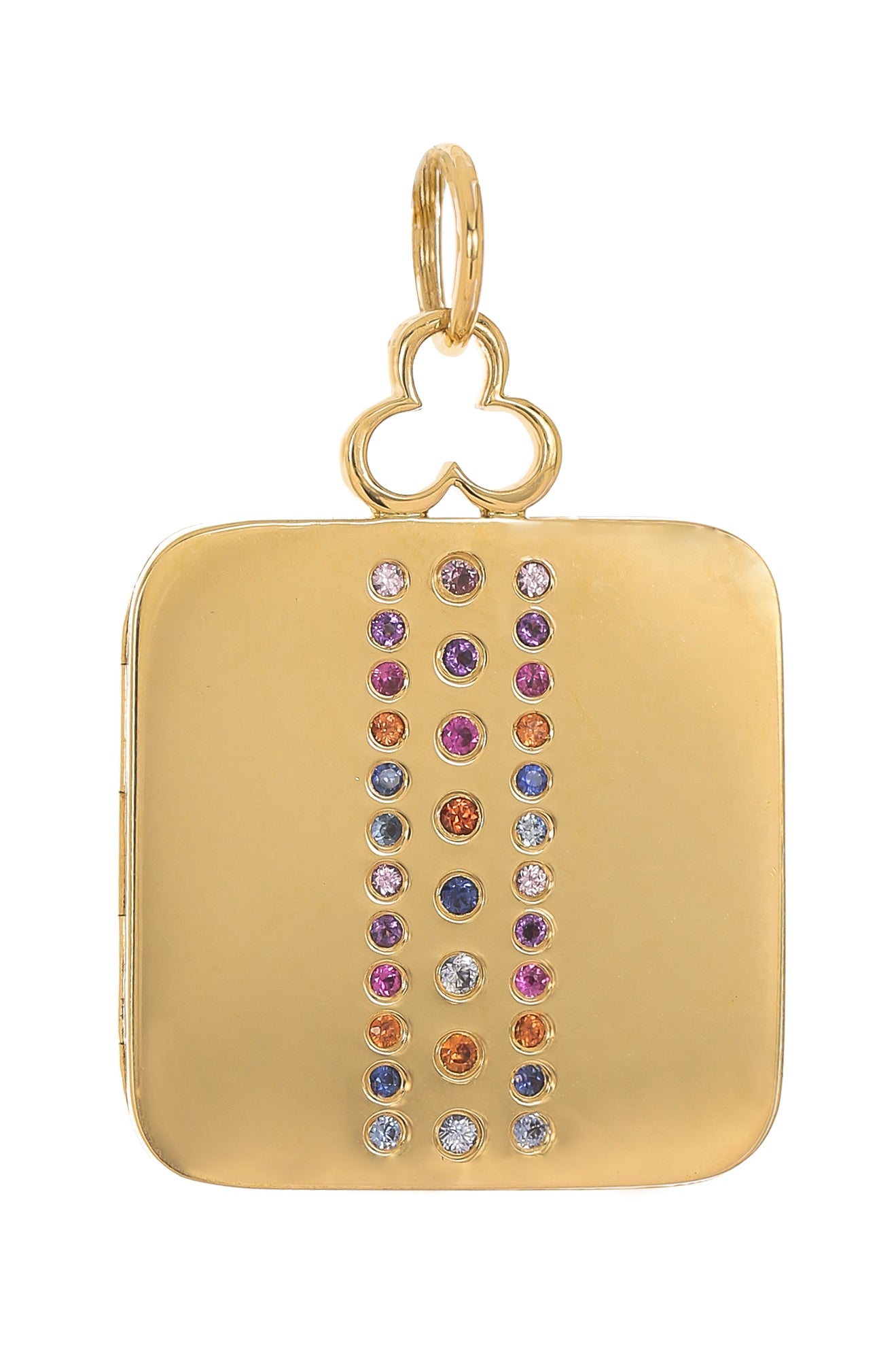 DEVON WOODHILL-Large Capri Pillow Locket-YELLOW GOLD
