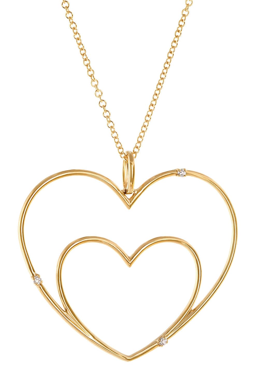 DEVON WOODHILL-Large I Carry Your Heart Charm Necklace-YELLOW GOLD