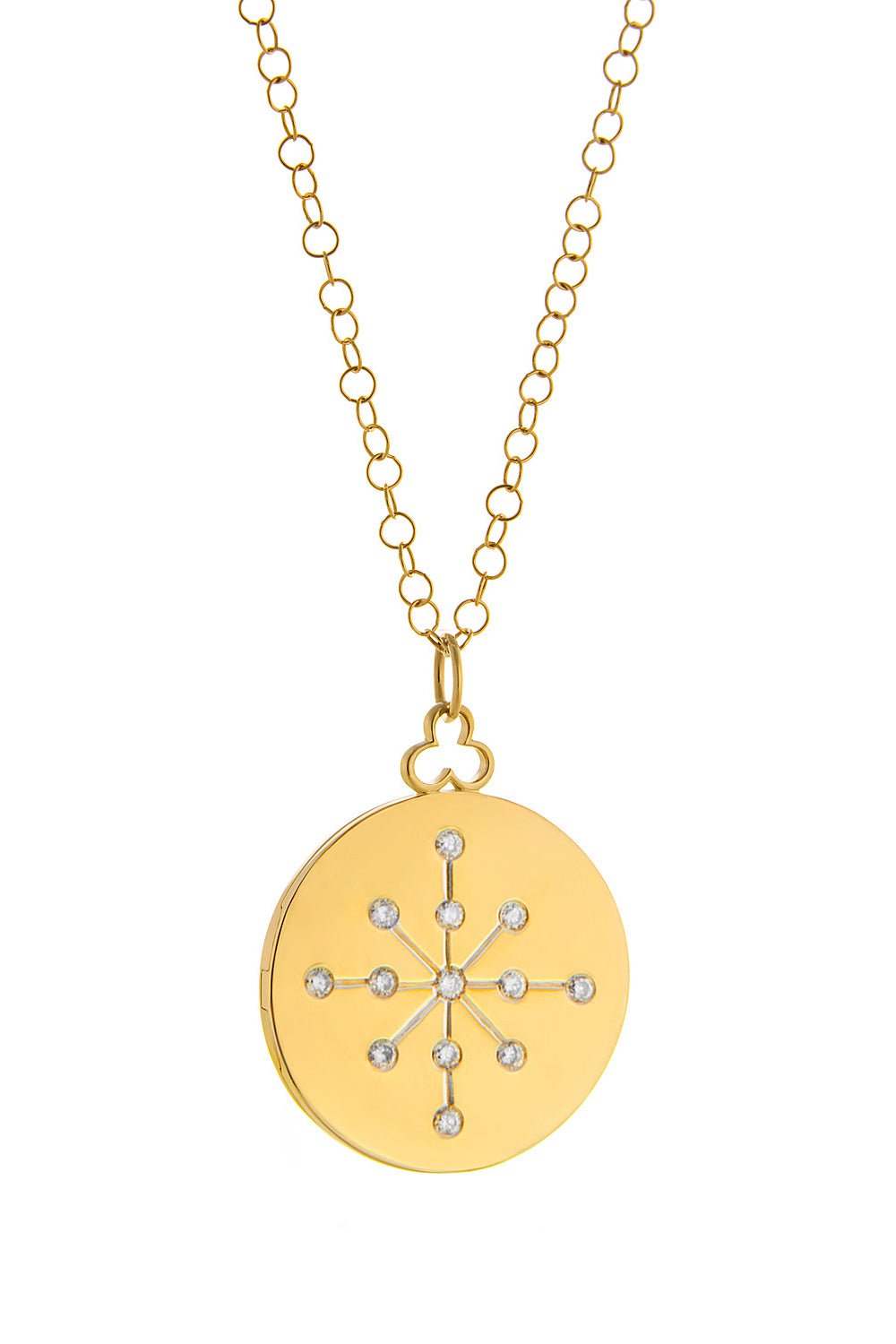 DEVON WOODHILL-Large Jamie Locket Necklace-YELLOW GOLD
