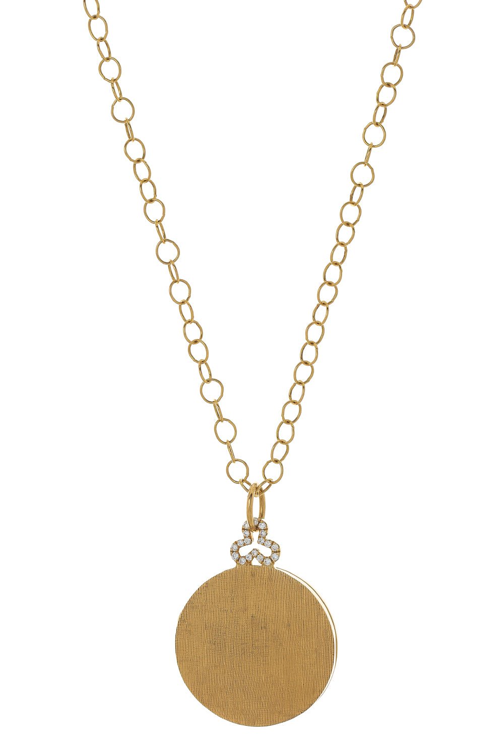 DEVON WOODHILL-Medium Diamond Trefoil Locket-YELLOW GOLD