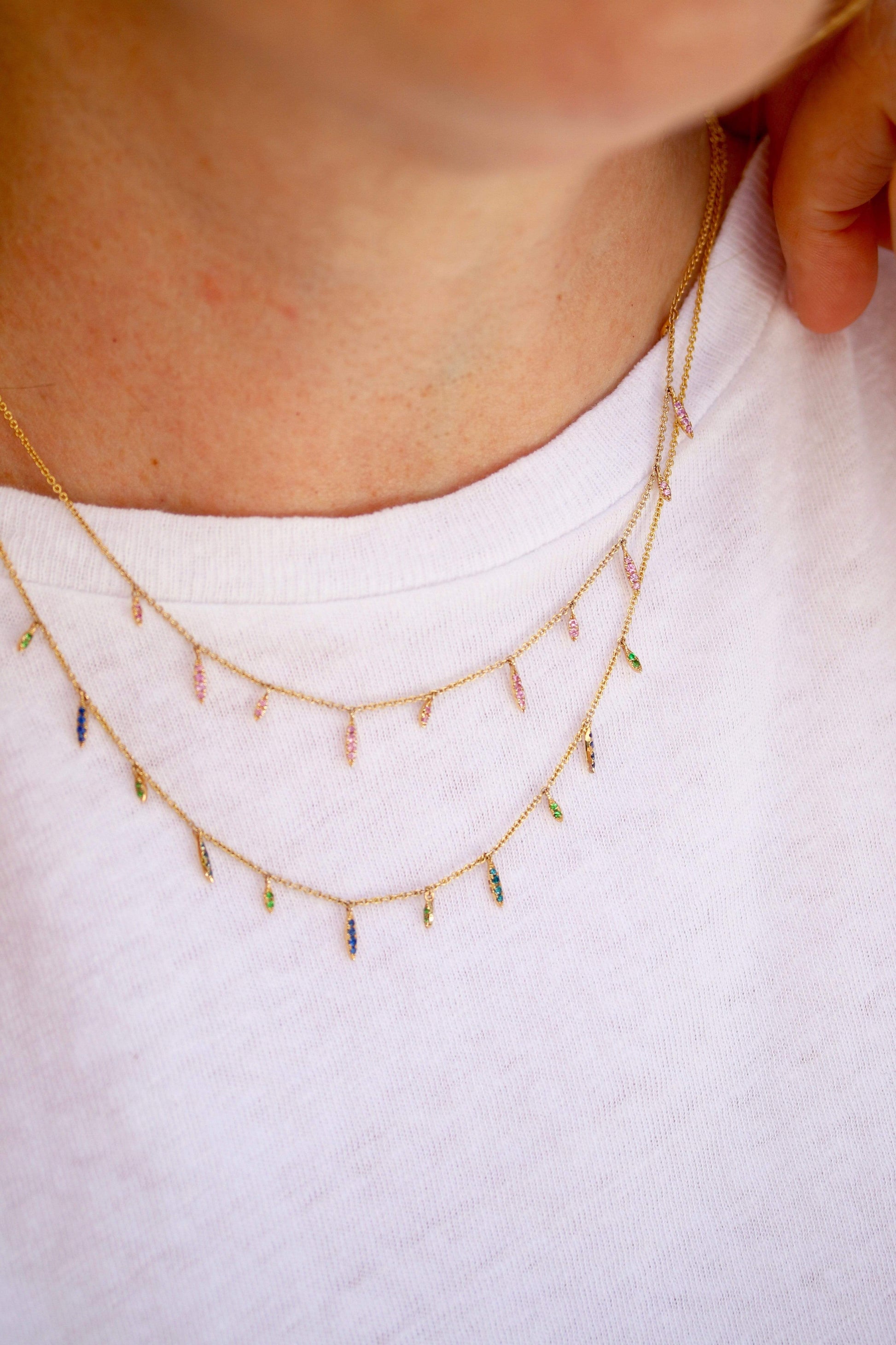 DEVON WOODHILL-Eleven Wishes Diamond Necklace - White Gold-WHITE GOLD
