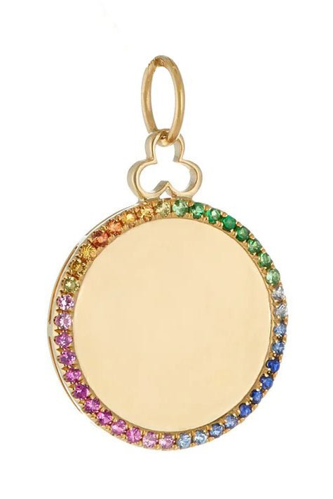 DEVON WOODHILL-Classic Circle Charm-YELLOW GOLD