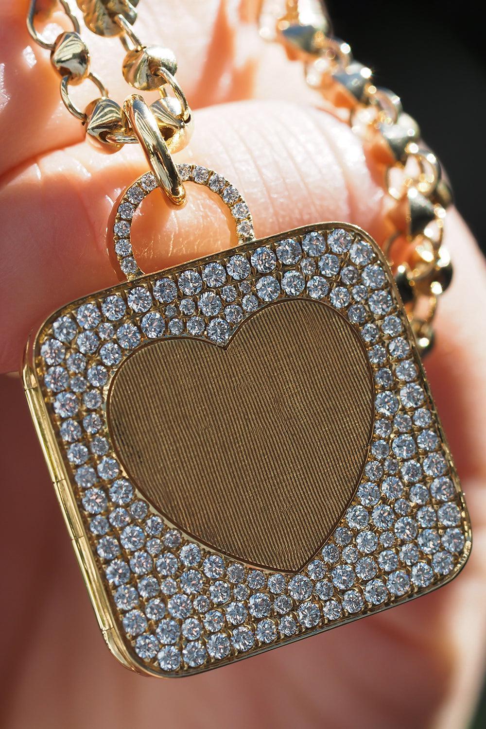  Diamond Deluxe Daydream Locket-YELLOW GOLD-JEWELRYFINE JEWELPENDANT-DEVON WOODHILL 