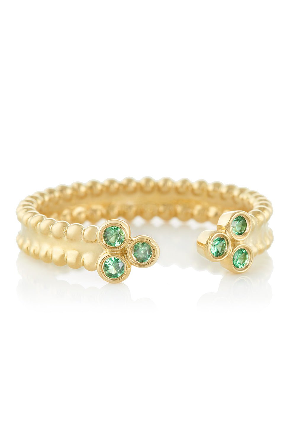 DEVON WOODHILL-Green Garnet Harmony Ring-YELLOW GOLD