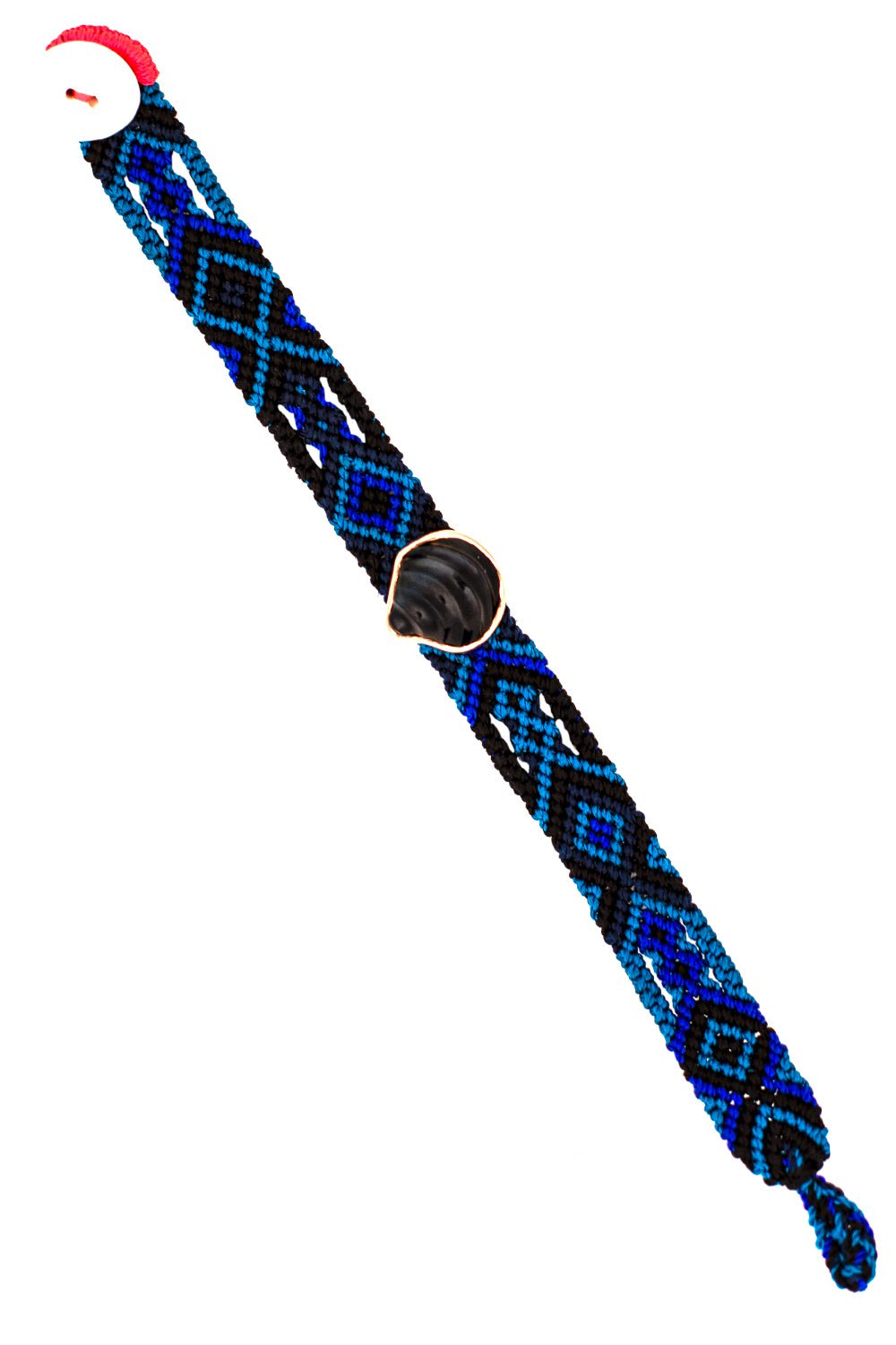 DEZSO BY SARA BELTRAN-Classic Blue Tiger Eye Chione Mexican Bracelet-BLUE