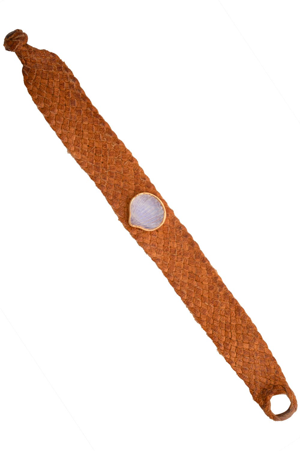 DEZSO BY SARA BELTRAN-Classic Anadara Leather Bracelet-ROSE GOLD