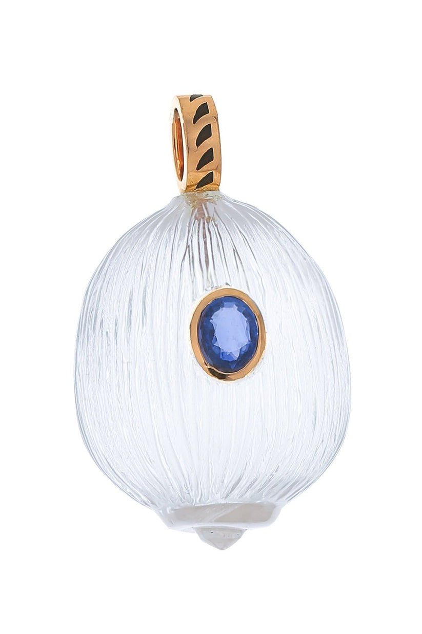 DEZSO BY SARA BELTRAN-Classic Carved Coquite Shell Charm-ROSE GOLD