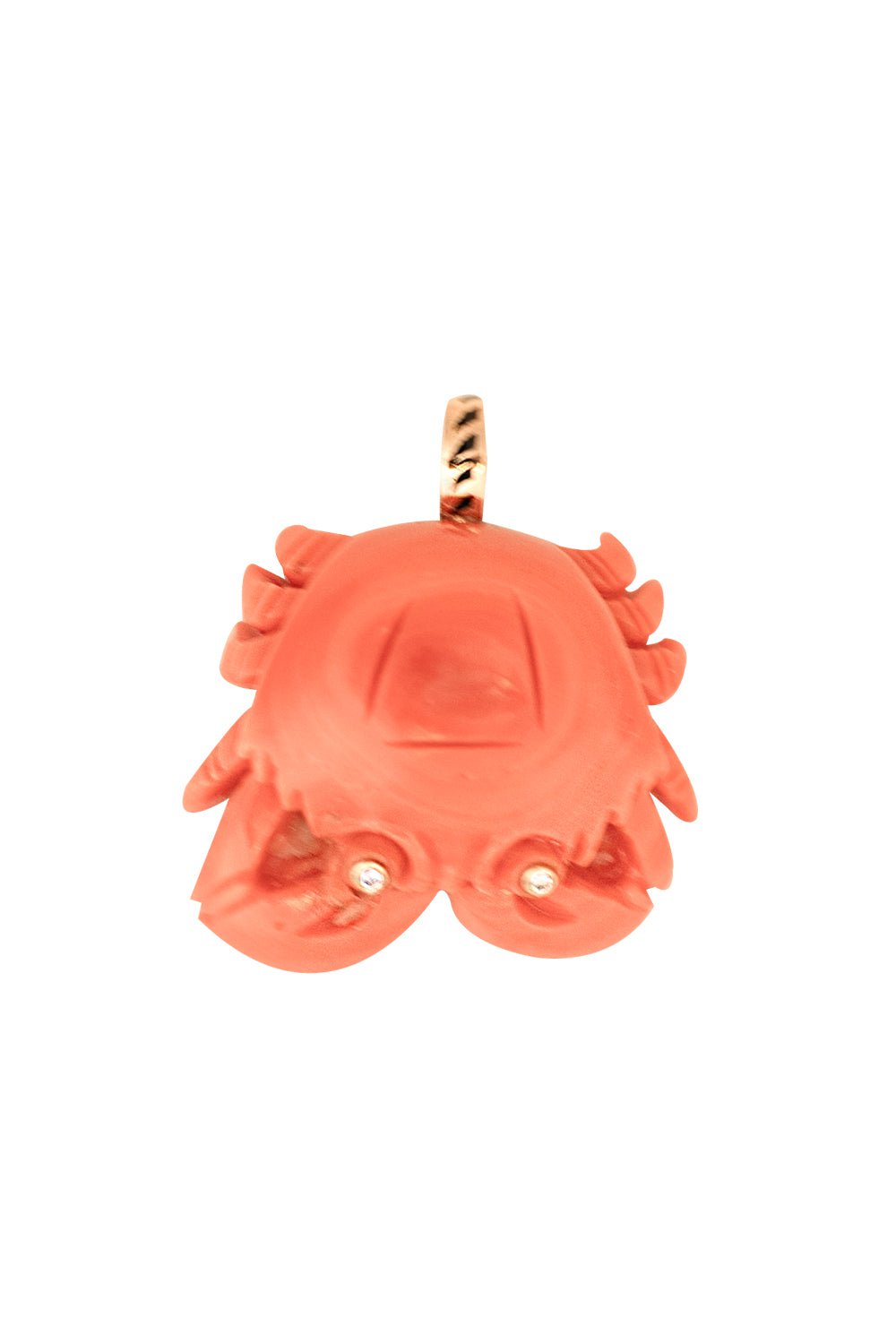 DEZSO BY SARA BELTRAN-Coral Crab Pendant-ROSE GOLD