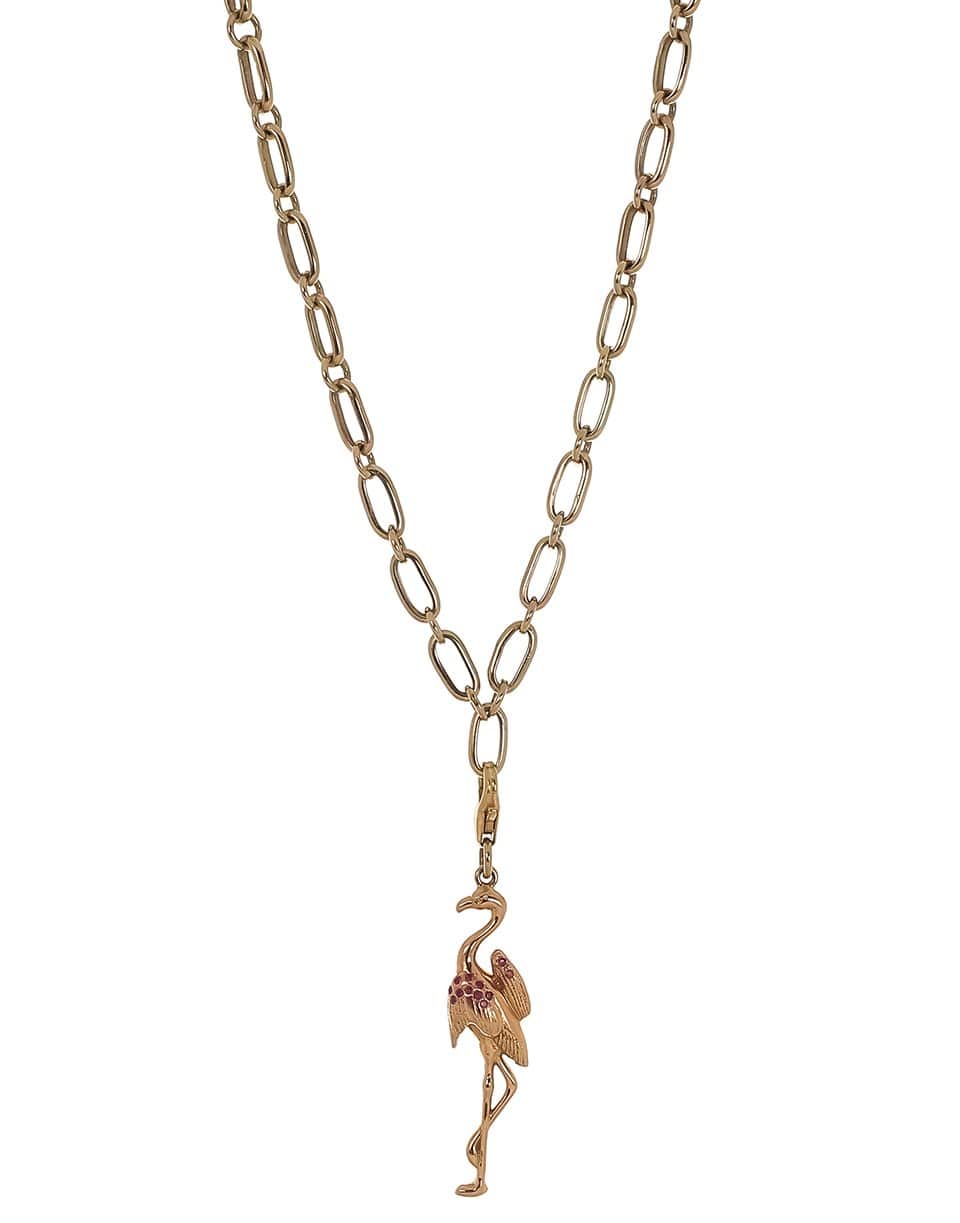 DEZSO BY SARA BELTRAN-Ruby Flamingo Charm-ROSE GOLD