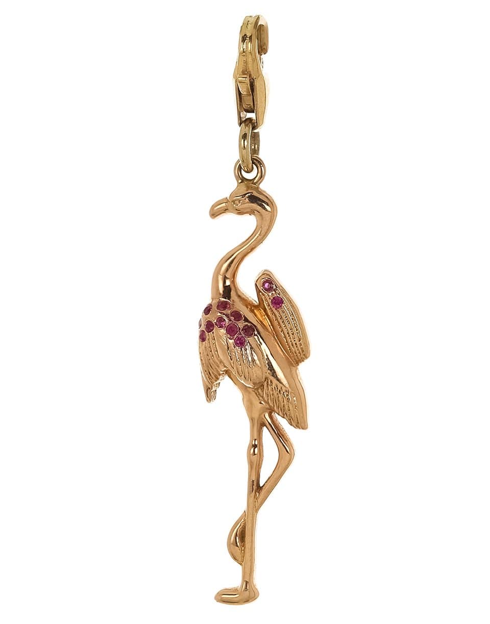 DEZSO BY SARA BELTRAN-Ruby Flamingo Charm-ROSE GOLD