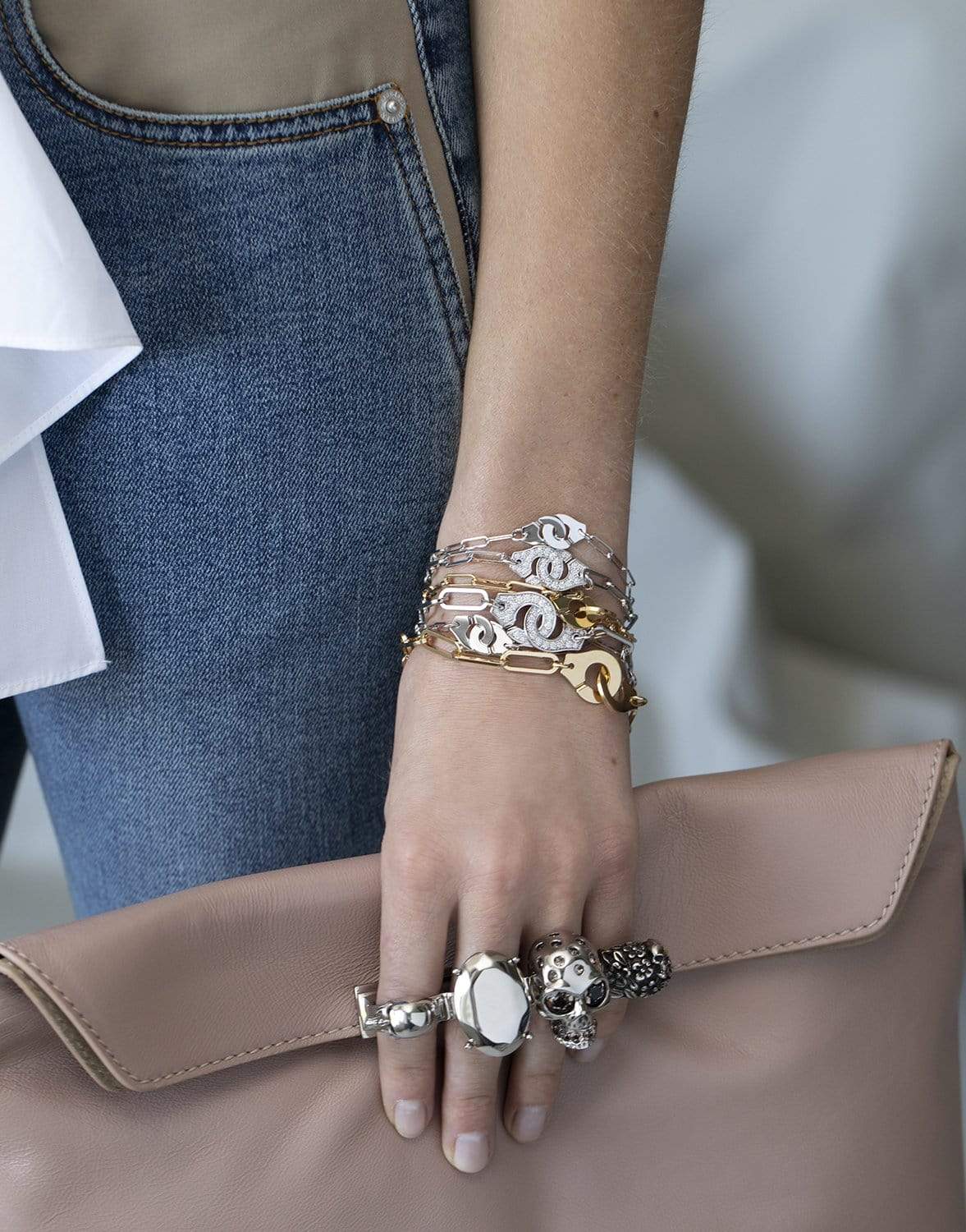DINH VAN-Menottes R15 Chain Bracelet - Yellow Gold-YELLOW GOLD
