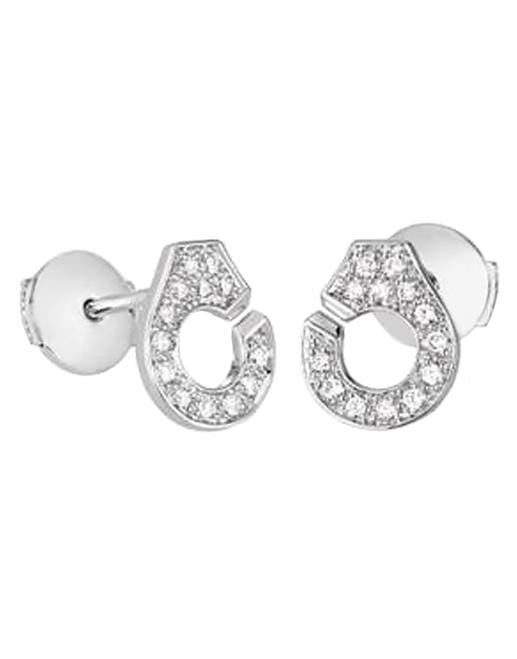 DINH VAN-Menottes R7.5 Diamond Studs - White Gold-WHITE GOLD