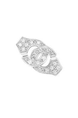 DINH VAN-Mono Menottes R8 Diamond Single Earring - White Gold-WHITE GOLD